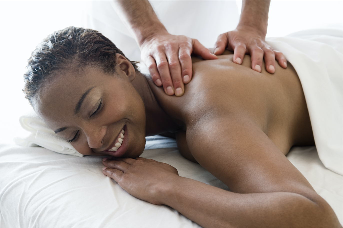 Massage client
